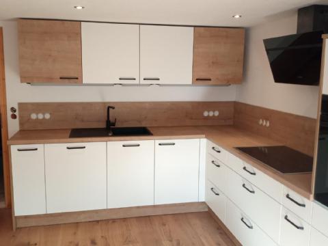 Einbauküche Eiche Weiß Lindenberg